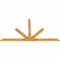 Ekena Millwork Saratoga Rough Sawn Timber Gable Bracket, Western Red Cedar, 84"W x 45"H x 2"D x 4"F, 13/12 Pitch GBW084X45X0204SAR00RWR - alternate 4